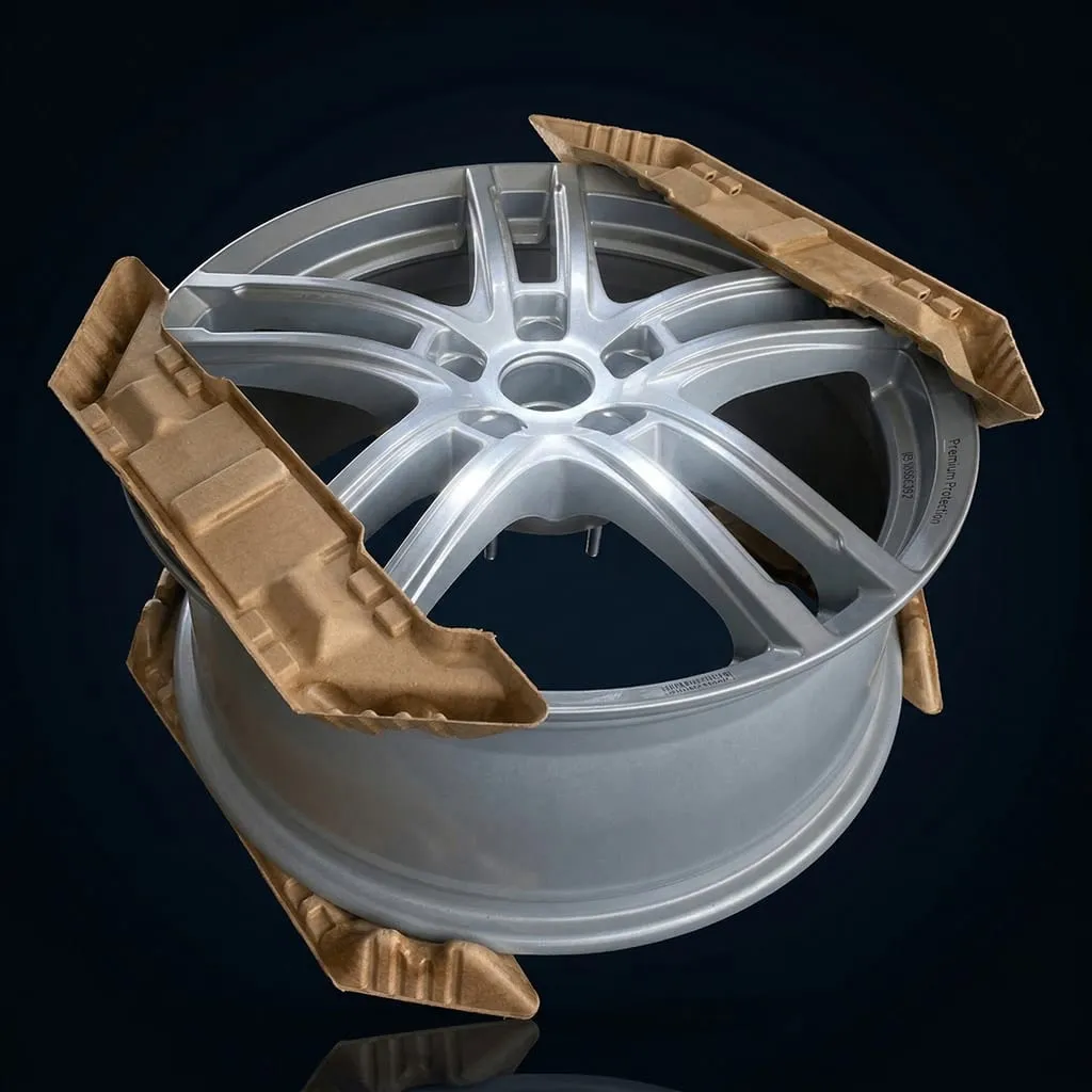 Papierkantenschutz Felgenschutz Frischfaser Schutzpolster recycelbar — Scafa Thermoforming
