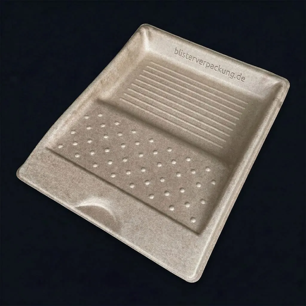 Einwegfarbwanne Papier Altpapier Graukarton ScaPAP plastikfrei recycelbar — Scafa Thermoforming